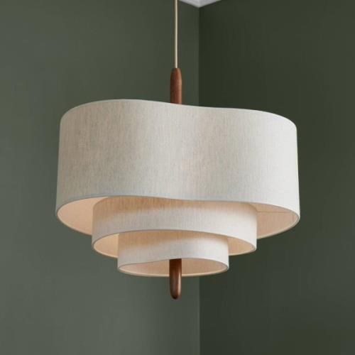 MARKET SET Pebble hanglamp van textiel crème Ø 58 cm