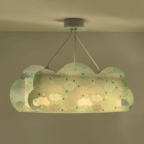 Dalber Cloud Green hanglamp in wolkvorm, groen