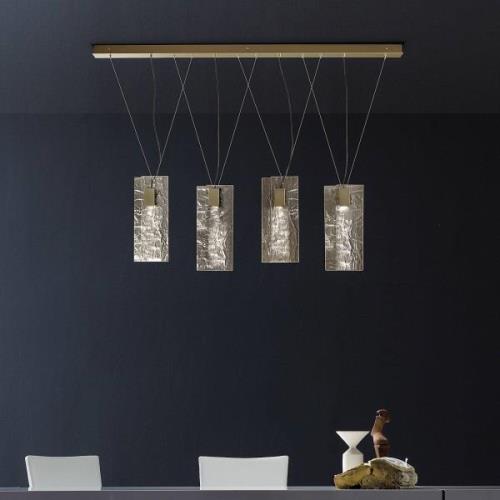 LED hanglamp Artide, vier kappen