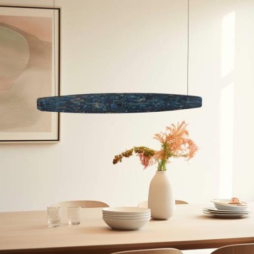 Quitani Lysia LED hanglamp, geoxideerd/zwart 118cm