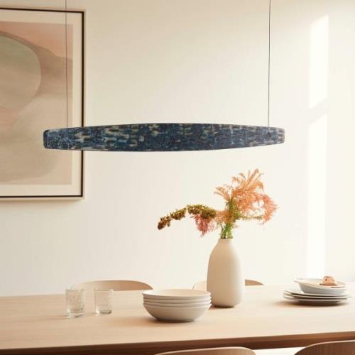 Quitani Lysia LED hanglamp, geoxideerd/zwart 148cm