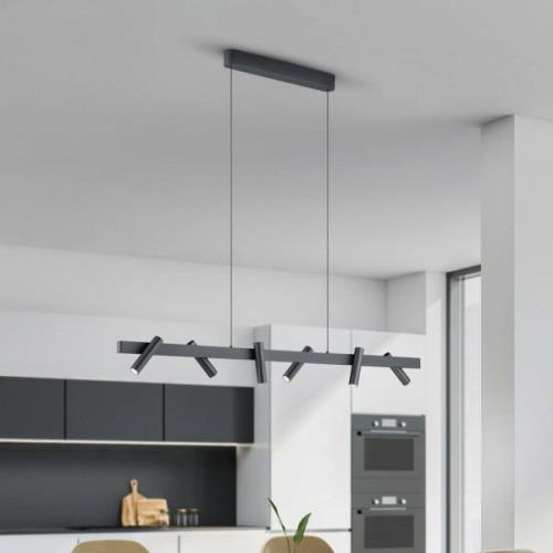 Helestra Coni LED hanglamp 6 spots zwart