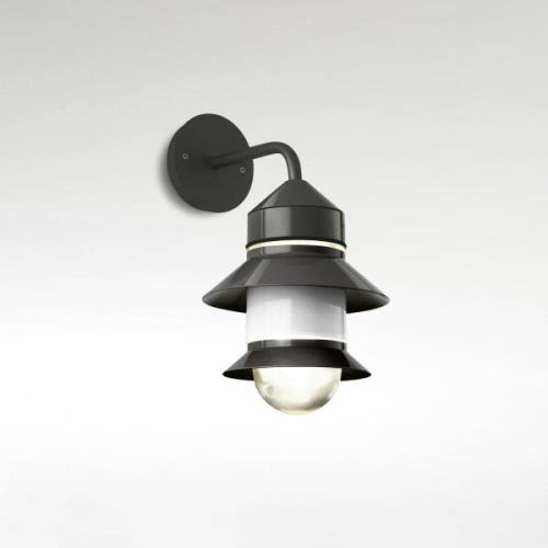 MARSET Santorini buitenwandlamp, IP65, grijs