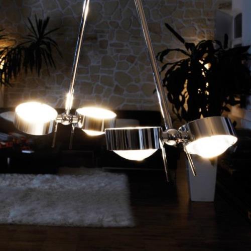 Plafondlamp PUK CEILING, 4-lamps chroom