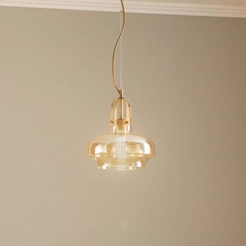 Hanglamp AV-5064-1E met getinte glazen kap