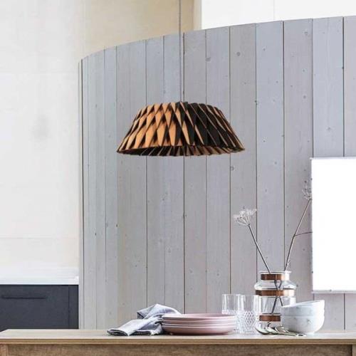 Maze hanglamp, donker beuken