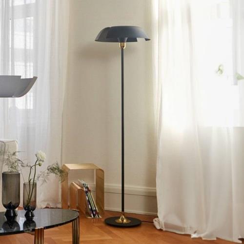 AYTM Cycnus vloerlamp, zwart, ijzer, hoogte 160 cm, E27