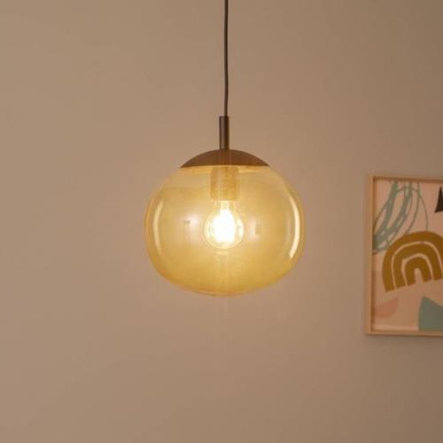 Vibe hanglamp, bruin-transparant glas, Ø 25 cm