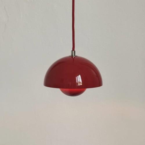 &Tradition hanglamp Flowerpot VP10, Ø 16 cm, vermiljoen rood