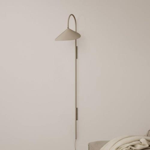 ferm LIVING Arum Zwenkbare wandlamp, beige, stekker