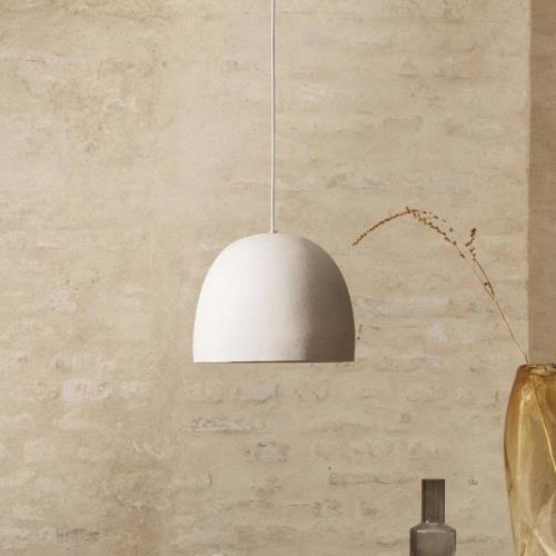 ferm LIVING Speckle hanglamp, Ø 30,5 cm, keramiek, wit