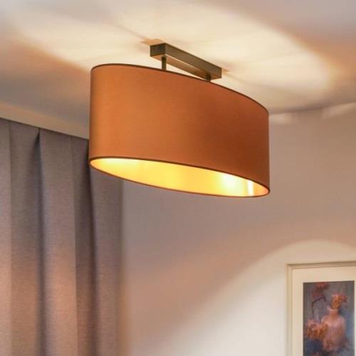 Envostar plafondlamp Idun, bruin 80 cm natuurlijk materiaal veganistis...