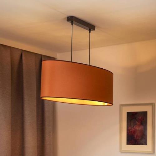 Envostar hanglamp Idun, bruin, 80 cm natuurlijk veganistisch materiaal