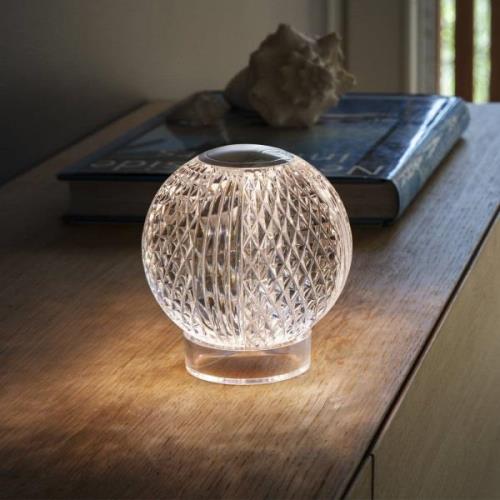 Ideal Lux LED tafellamp Diamond helder acryl 12 cm