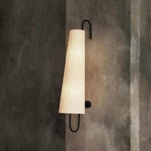 ferm LIVING Wandlamp Ancora, stekker, textiel, 98,5 cm