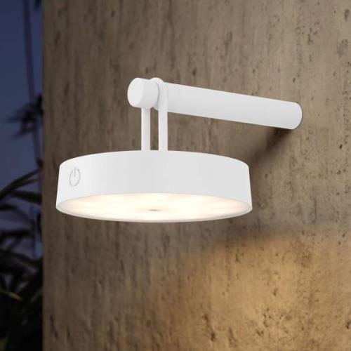 JUST LIGHT. LED wandlamp Arma, wit, kunststof IP44