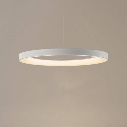 Hanglamp Niseko II, afstandsbediening, Ø 50 cm, wit