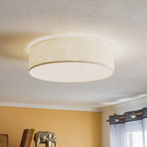 Canvas plafondlamp, beige, Ø 48cm