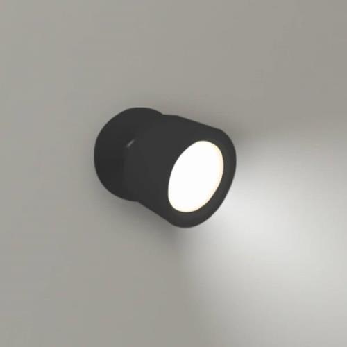 Newgarden LED wandlamp Roll 8, zwart, draaibaar