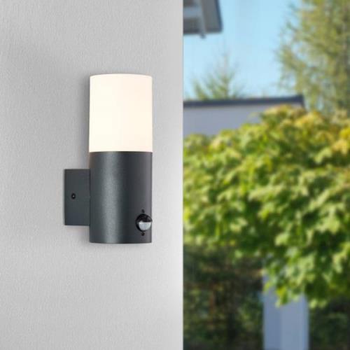 Aberdeen buitenwandlamp, sensor, hoogte 23,2 cm, antraciet