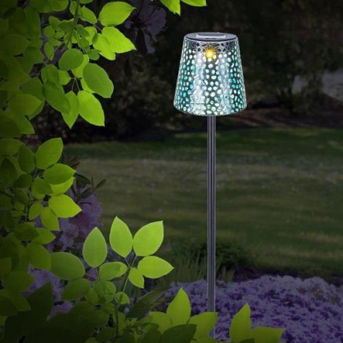 Solar-grondspies lamp 36562S, IP44, zilver