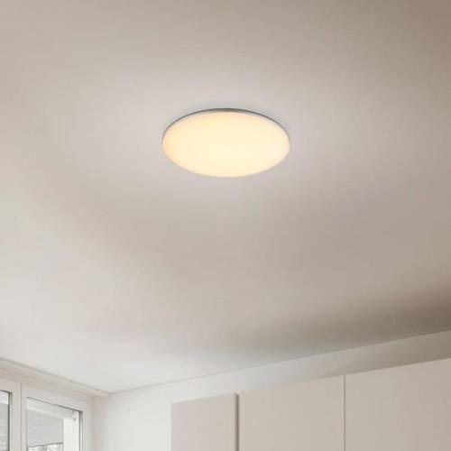 Buiten plafondlamp Dori, Ø 33 cm, wit, kunststof, IP54