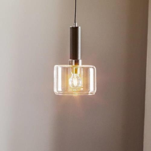 Hanglamp Viva, helder/zwart/chroom, 1-lamp