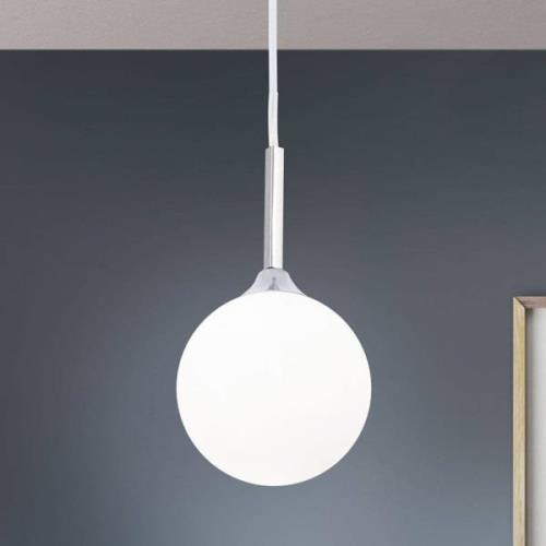 Hanglamp Snowwhite, 1-lamp, nikkel