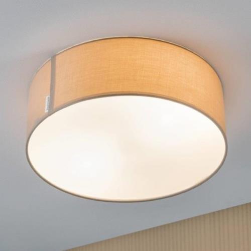 Paulmann Mari plafondlamp met stoffen kap, beige