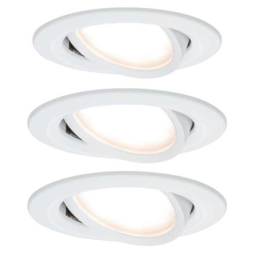 Paulmann Nova LED inbouwspot, gezwenkt, alu