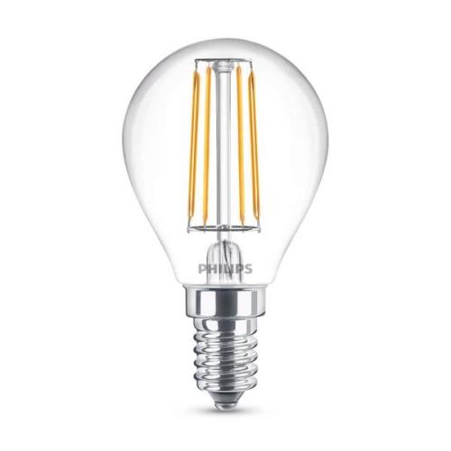 Philips Classic LED lamp E14 P45 4,3W helder 4.000K