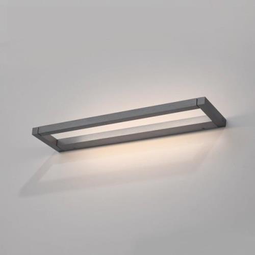 PURE LED wandlamp Puro grijs breedte 50 cm aluminium dimmer