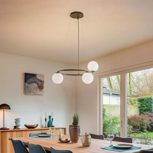 Hanglamp Gama, 3-lamps, zwart