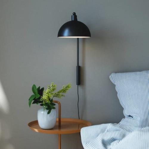 Wandlamp Ellen 20 met kabel + stekker, zwart