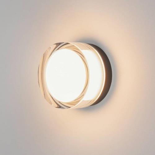 SLV Cyft LED wandlamp, zwart, aluminium, Ø 13,2 cm, CCT