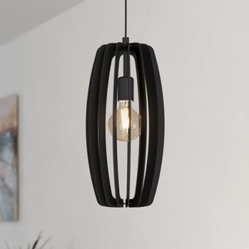 Bajazzara hanglamp, één kooi kap, zwart