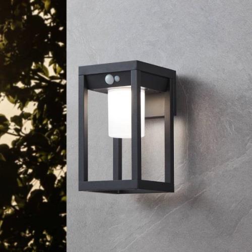 Solar-LED buitenwandlamp Martano met sensor