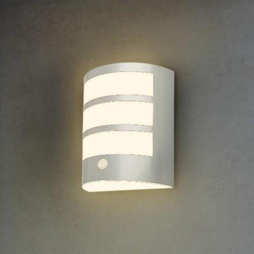 Buitenwandlamp 3795014 chroom kunststof sensor