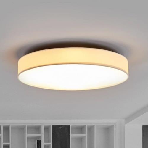 Stoffen LED-plafondlamp Saira, 50 cm, wit