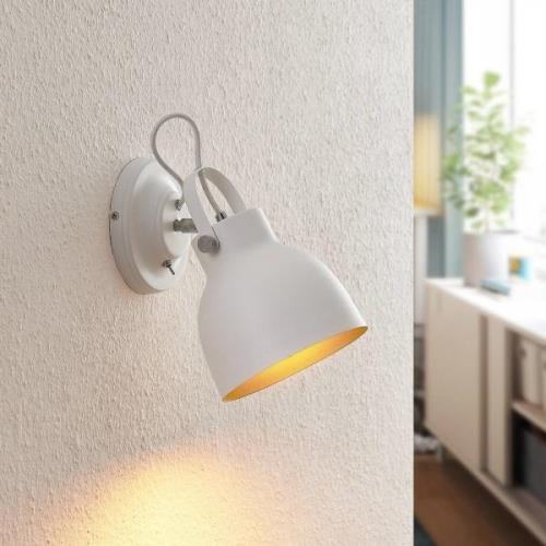 Lindby Adirta metalen wandlamp in wit