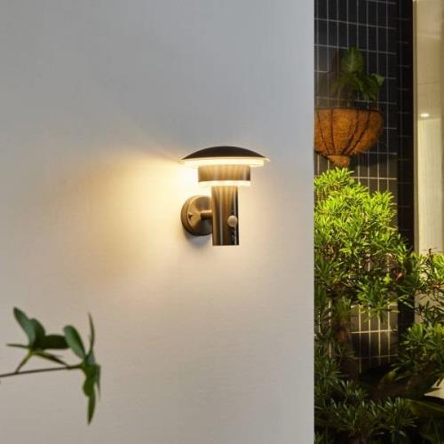 LED buitenwandlamp Lillie met PIR sensor