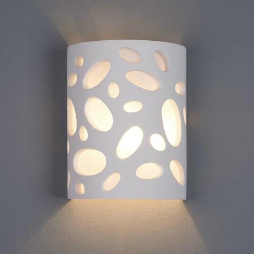 Decoratieve gipsen wandlamp Hanni