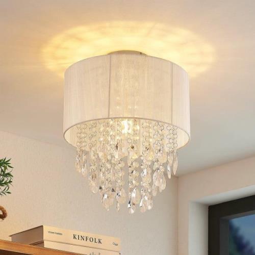 Lindby Ewelina plafondlamp met glas-behang