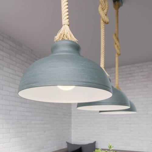 Lindby Chaby hanglamp in betonlook, 3-lamps