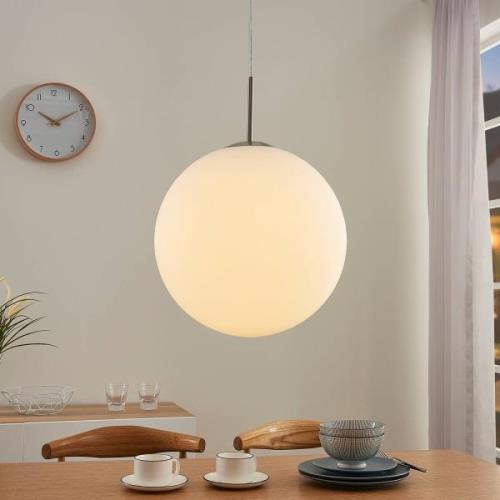 Lindby Rhona hanglamp, opaalglasbol, 30 cm