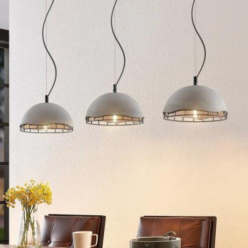 Lindby Lorima hanglamp met betonnen kappen