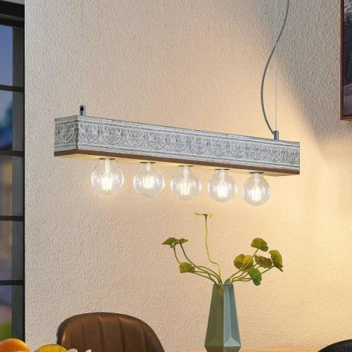 Lindby Mella hanglamp met ornamentpatroon, 5-lamps