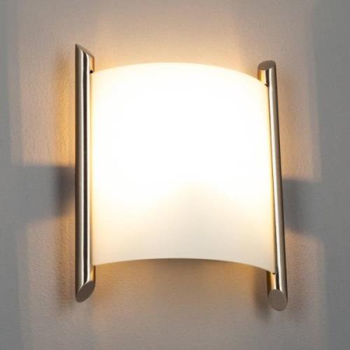 Filippa wandlamp, 20 cm, nikkel gesatineerd