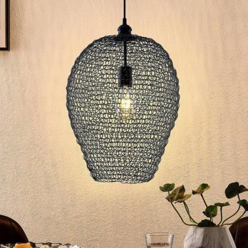 Lindby Benja hanglamp, 1-lamp, zwart