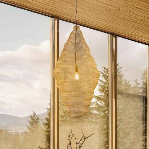 Hanglamp Lindby Eldric, Ø 46 cm, goudkleurig, ijzer, E27